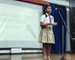 VI to VIII English Elocution Competition 2025-26